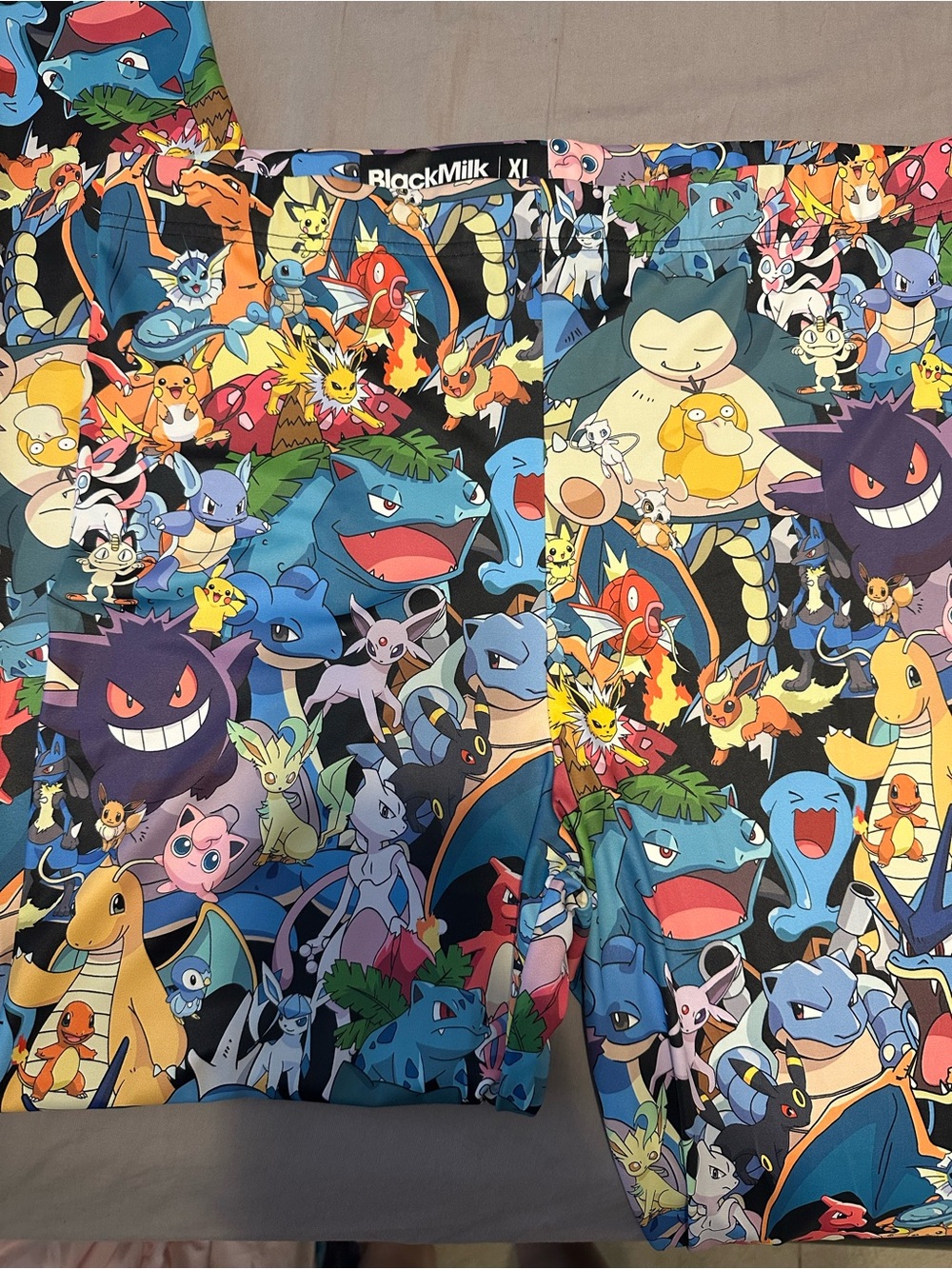 BlackMilk Black Multicolor Pokémon Character Leggings